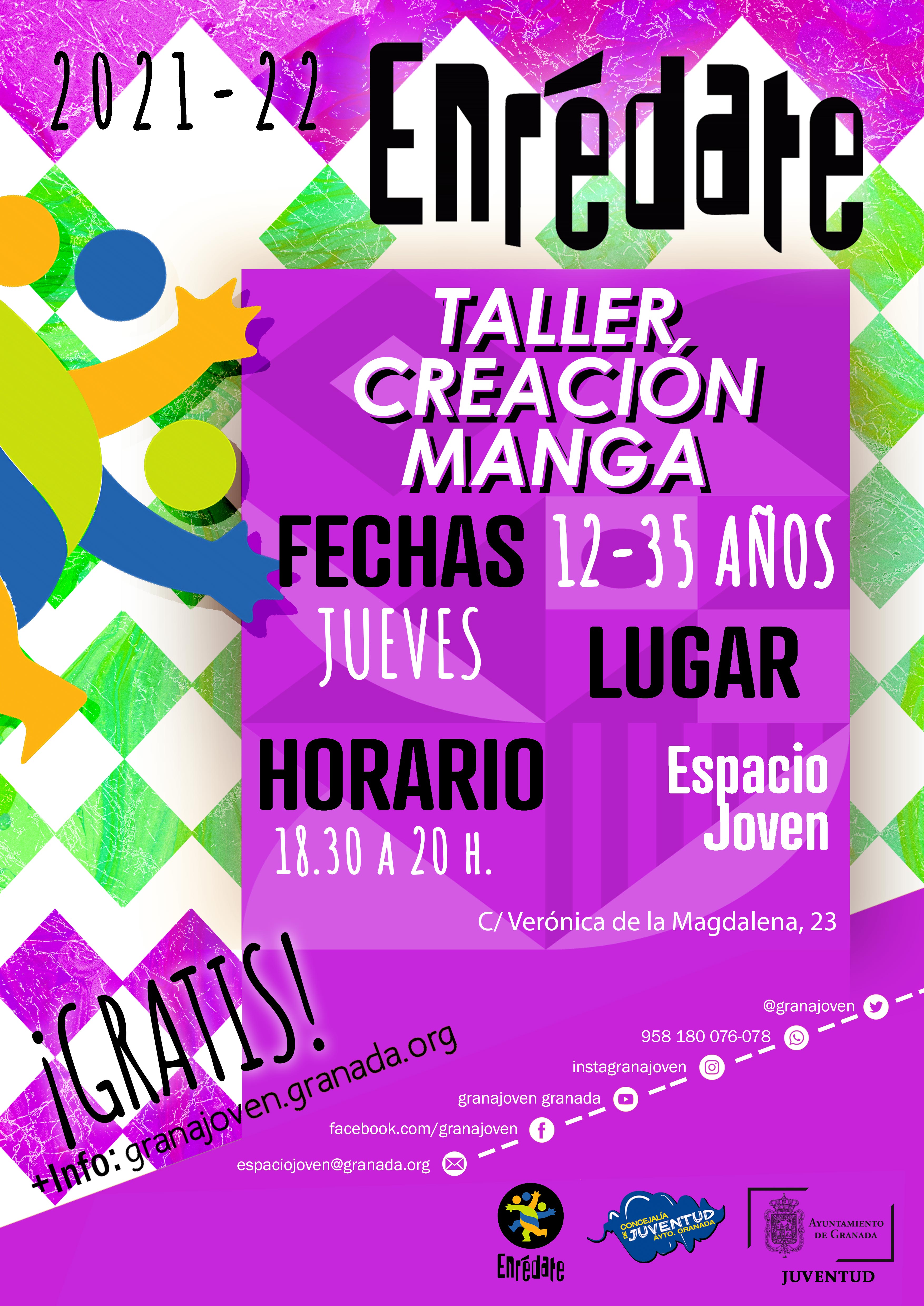 Enredate. Taller de MANGA en el Espacio Joven